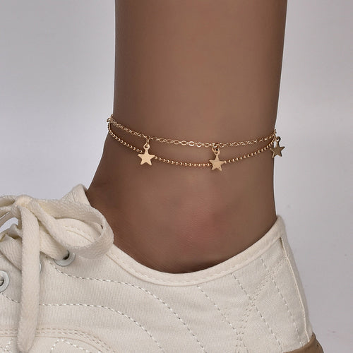 Boho Butterfly Charm Anklet
