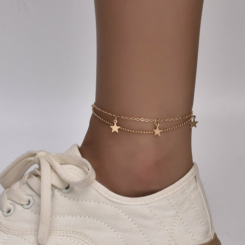 Boho Butterfly Charm Anklet