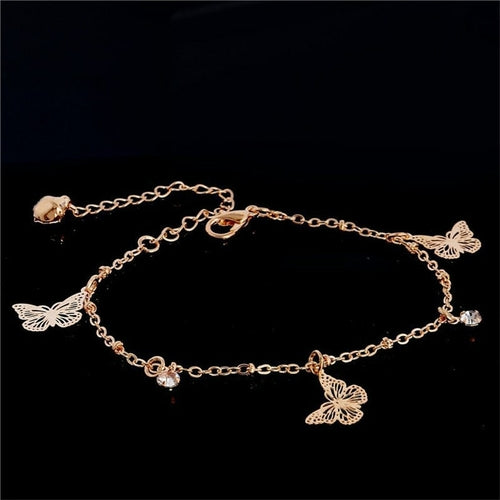 Boho Butterfly Charm Anklet